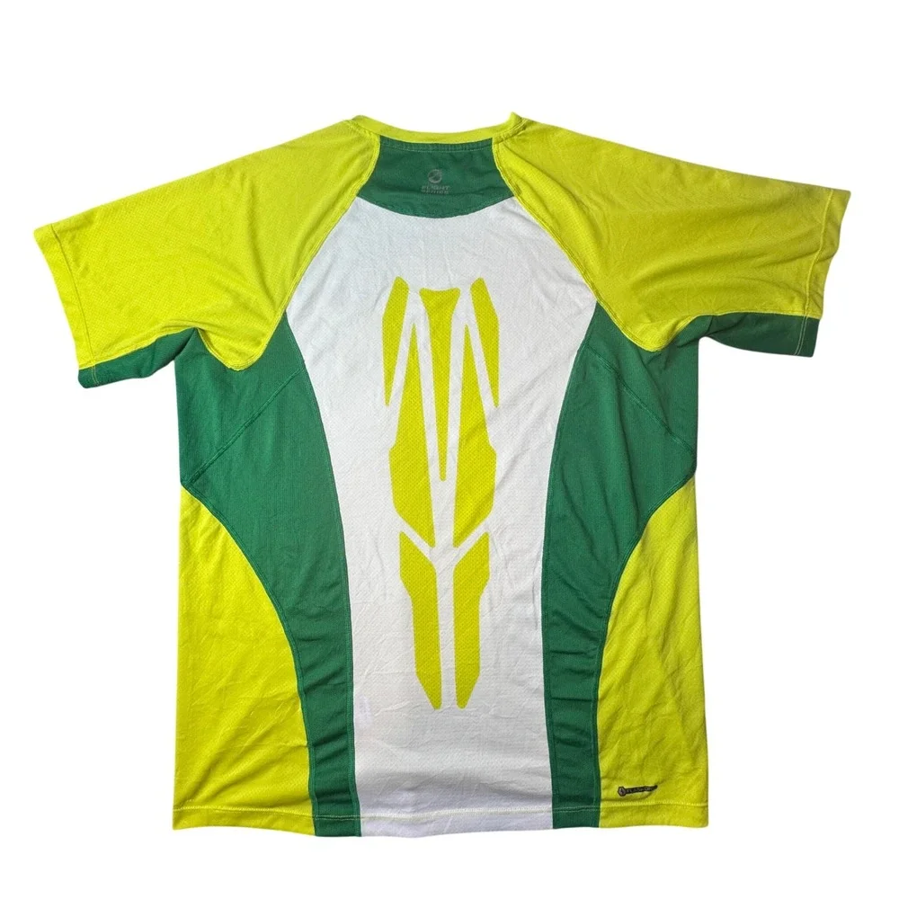 The North Face Shirt Mens LG Yellow Flight Series FlashDry Athletic Running Tee